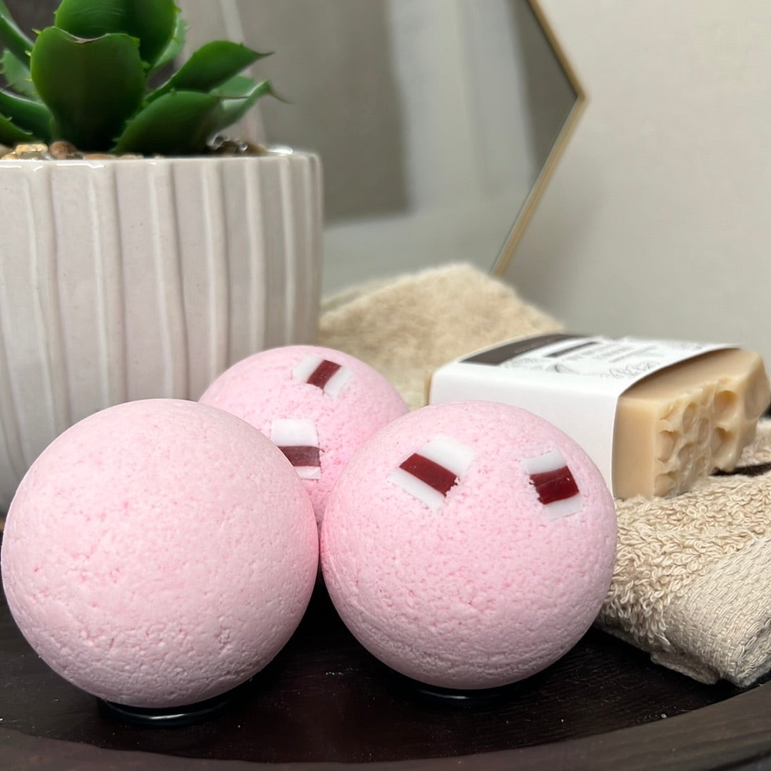Candy Cane Bath Bomb