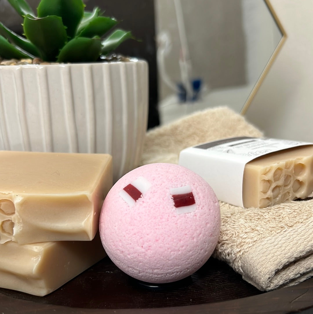 Candy Cane Bath Bomb