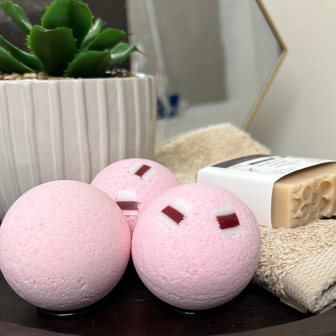 Candy Cane Bath Bomb
