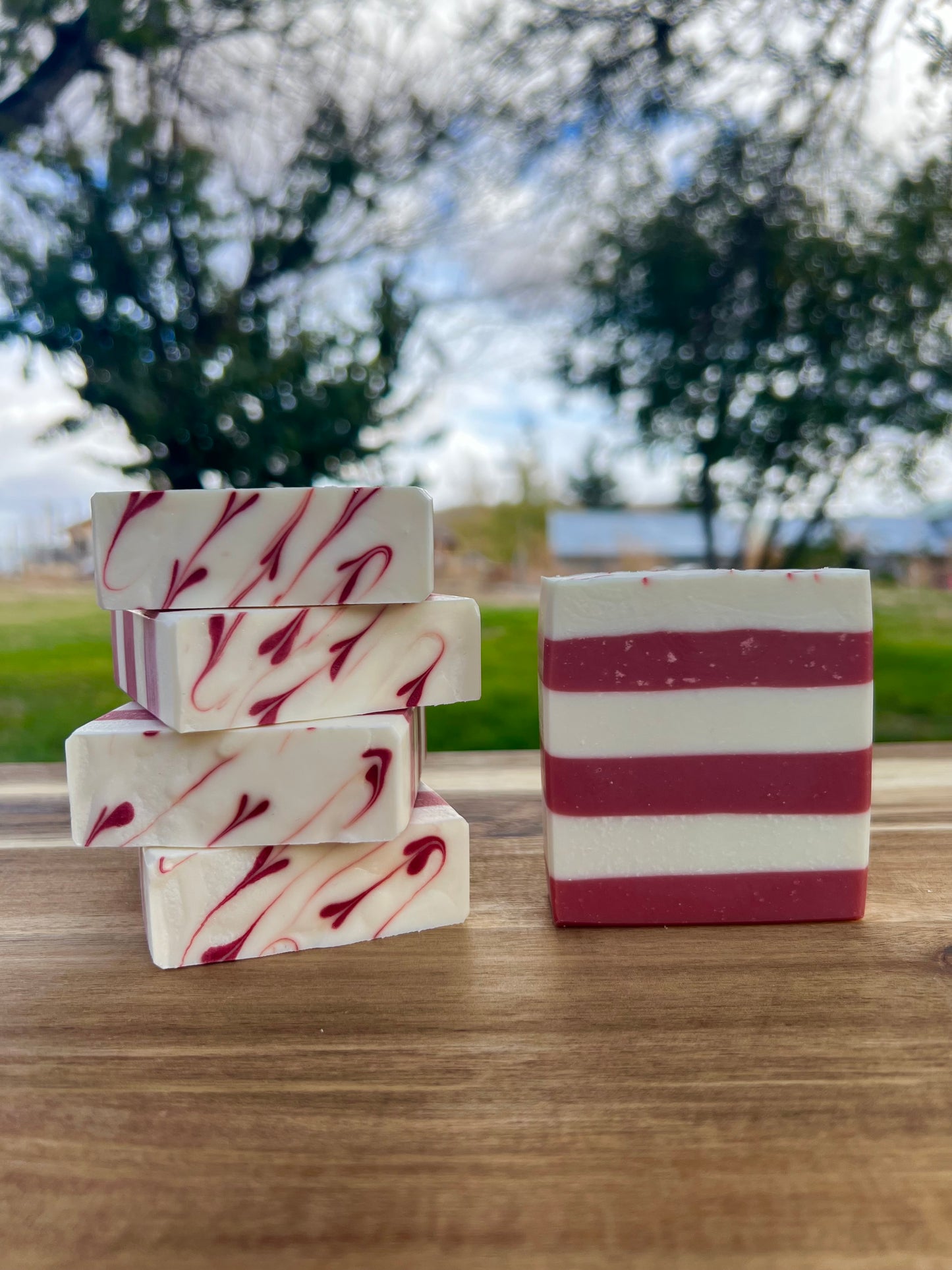 Candy Cane Soap